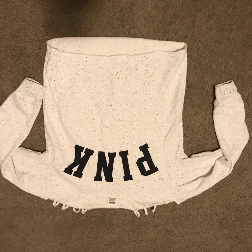 Cream cold shoulder sweater